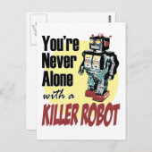 あなたは絶対にキラーロボットと一緒にいない ポストカード (正面/裏面)