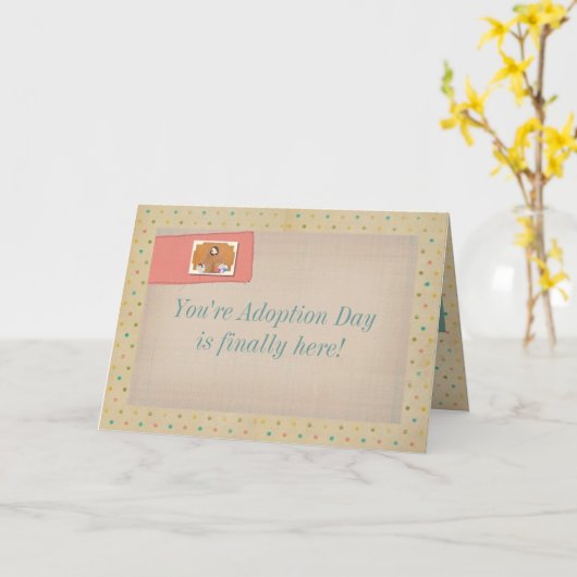 あなたは縁組の日 カード (黄色い花)