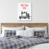 あなたは縫素晴らしイラストレーション キャンバスプリント (インサイチュ (寝室))