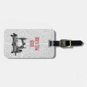 あなたは縫素晴らしイラストレーション ラゲッジタグ (正面横)