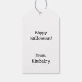 あなたは美しいかわいい幽霊ハロウィン ギフトタグ (裏面)