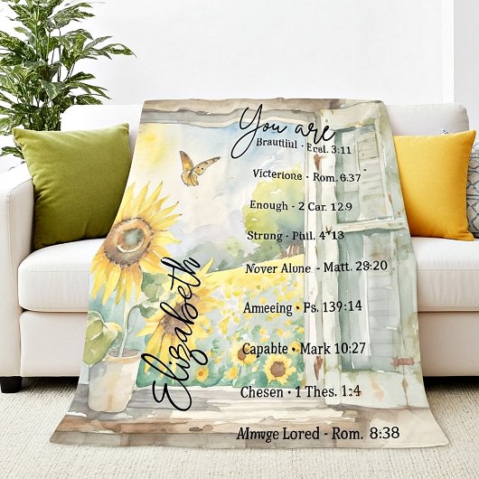 あなたは美しいパーソナライズされたフリースブランケット フリースブランケット