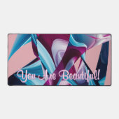 あなたは美しいモチベーションのインスピレーション抽象芸術 デスクマット (正面)
