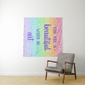 あなたは美しいレインボータペストリー作品だ タペストリー (インサイチュ(横))