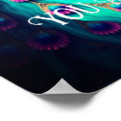 あなたは美しい孔雀の感動的引用文 ポスター (角)