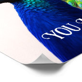 あなたは美しい孔雀の感動的引用文 ポスター (角)