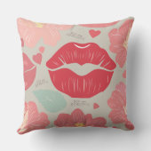 あなたは美しい花とキス クッション (裏面)