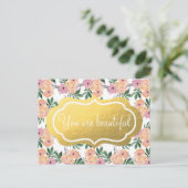 あなたは美しい花柄のポストカードだ ポストカード (スタンド正面)