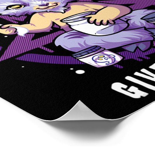 あなたは美しい魂サタンのバプホメハローを持っている ポスター (角)