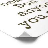 あなたは美しい – 美しい引用文 ポスター (角)