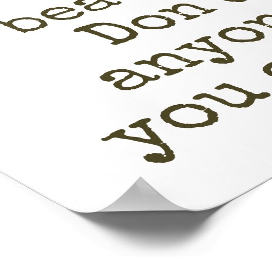 あなたは美しい – 美しい引用文 ポスター (角)