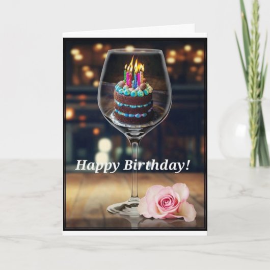 **あなたは美しくて優雅です** 誕生日カード カード (正面)