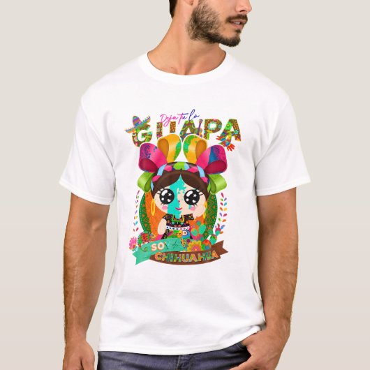 あなたは美人だね 私はチワワ出身 Tシャツ (正面)
