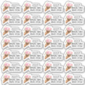 あなたは考え特別なギフトのメールかわいいラマ シール (正面)