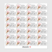 あなたは考え特別なギフトのメールかわいいラマ シール (シート)