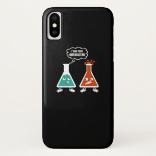 あなたは考えI過剰反応おもしろいおたく化学 iPhone X ケース