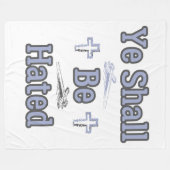 あなたは聖書の引用文を嫌われる フリースブランケット (正面(横))