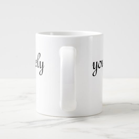 あなたは自分がどれほど美しいか分からない ジャンボコーヒーマグカップ (裏面)