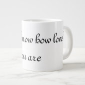 あなたは自分がどれほど美しいか分からない ジャンボコーヒーマグカップ (正面右)