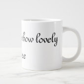 あなたは自分がどれほど美しいか分からない ジャンボコーヒーマグカップ (右)