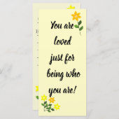 あなたは自分が黄色だからこそ愛される (正面/裏面)