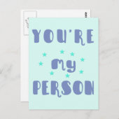 あなたは自分のおもしろいタイポグラフィロマンチック葉書 ポストカード (正面/裏面)