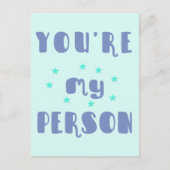 あなたは自分のおもしろいタイポグラフィロマンチック葉書 ポストカード (正面)