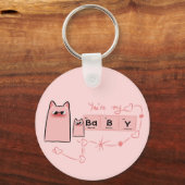 あなたは自分のベビーキーチェーン キーホルダー (正面)