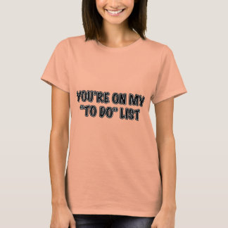 あなたは自分の仕事リストに Tシャツ