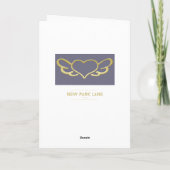 あなたは自分の考えと祈りの言葉のMauveと金ゴールドカード カード (裏面)