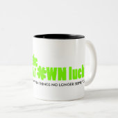 あなたは自分の運のグリーンシャムロックのカスタムを作る ツートーンマグカップ (正面右)