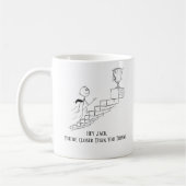 あなたは自分より近考えく コーヒーマグカップ (左)