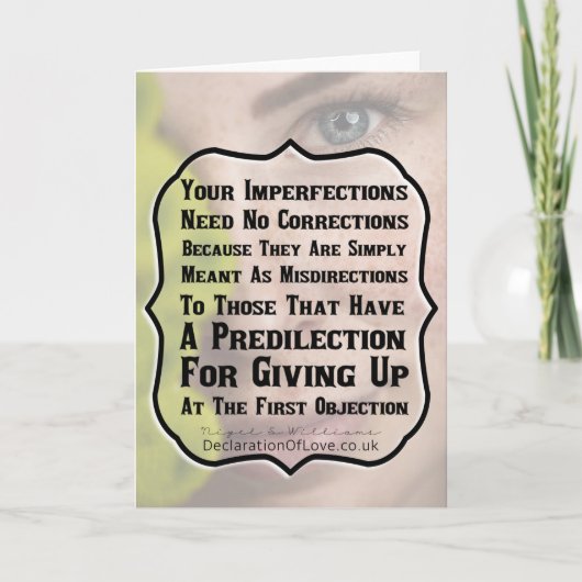 あなたは自分らしく完璧だ カード (正面)