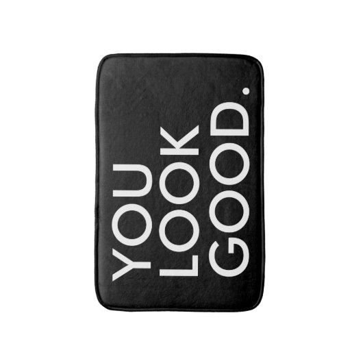 あなたは良いヒバおもしろいスターのユーモア引用文ことわざ バスマット (正面縦)