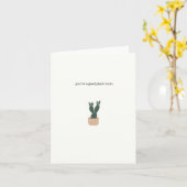 あなたは良い植物の母//あいさつ空白のきカード カード (黄色い花)