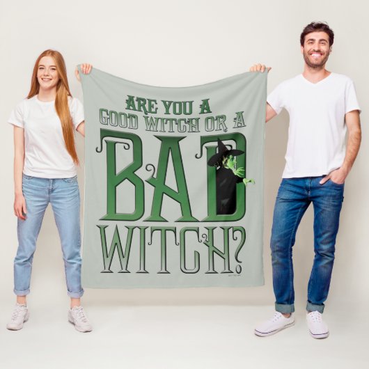 あなたは良い魔女か悪い魔女か? フリースブランケット (インサイチュ)