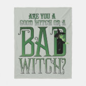 あなたは良い魔女か悪い魔女か? フリースブランケット (正面)