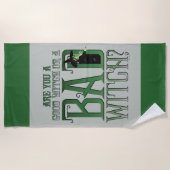 あなたは良い魔女ですか悪い魔女ですか。 ビーチタオル (正面)