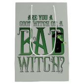あなたは良い魔女ですか悪い魔女ですか。 ミディアムペーパーバッグ (裏面)