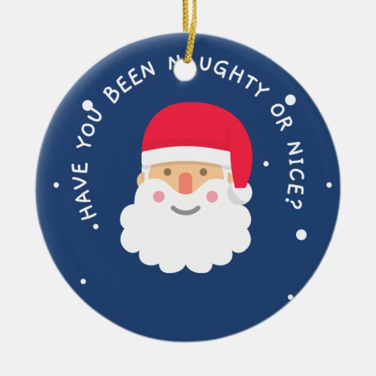あなたは良かいけなった？サンタオンオーナメント セラミックオーナメント (正面)