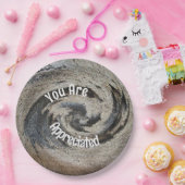 あなたは茶色のモザイク素朴従業員に感謝している ペーパープレート (パーティー)