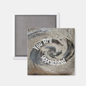 あなたは茶色のモザイク素朴従業員に感謝している マグネット (正面/裏面)