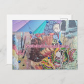 あなたは華おもしろいやかで丁寧なはがき ポストカード (正面/裏面)