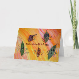 あなたは葉っぱのように信じられない - CHOCの子供たちの芸術 サンキューカード