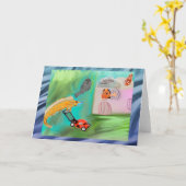 あなたは葉ブロワーより音が大きい カード (黄色い花)