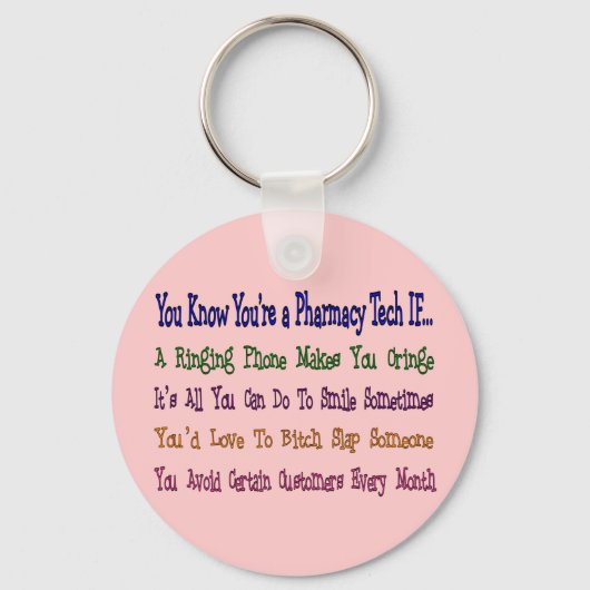 あなたは薬局の技術を知もしってる… キーホルダー (正面)