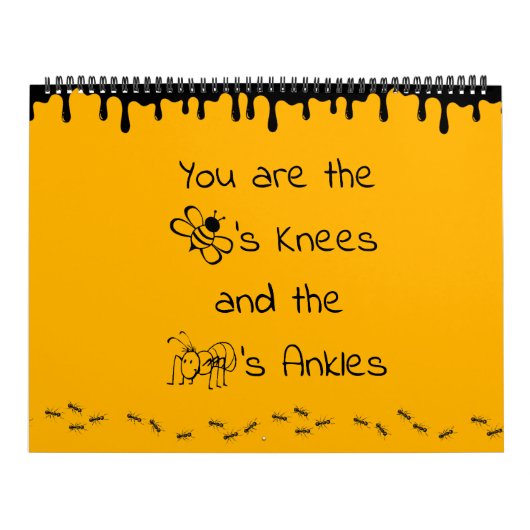 あなたは蜂の膝の大きなカレンダー(黄)です カレンダー (カバー)