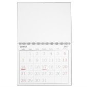 あなたは蜂の膝の大きなカレンダー(黄)です カレンダー (3月 2027)