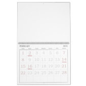 あなたは蜂の膝の大きなカレンダー(黄)です カレンダー (2月 2026)