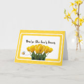 あなたは蜂の膝(中ブランク) カード (黄色い花)